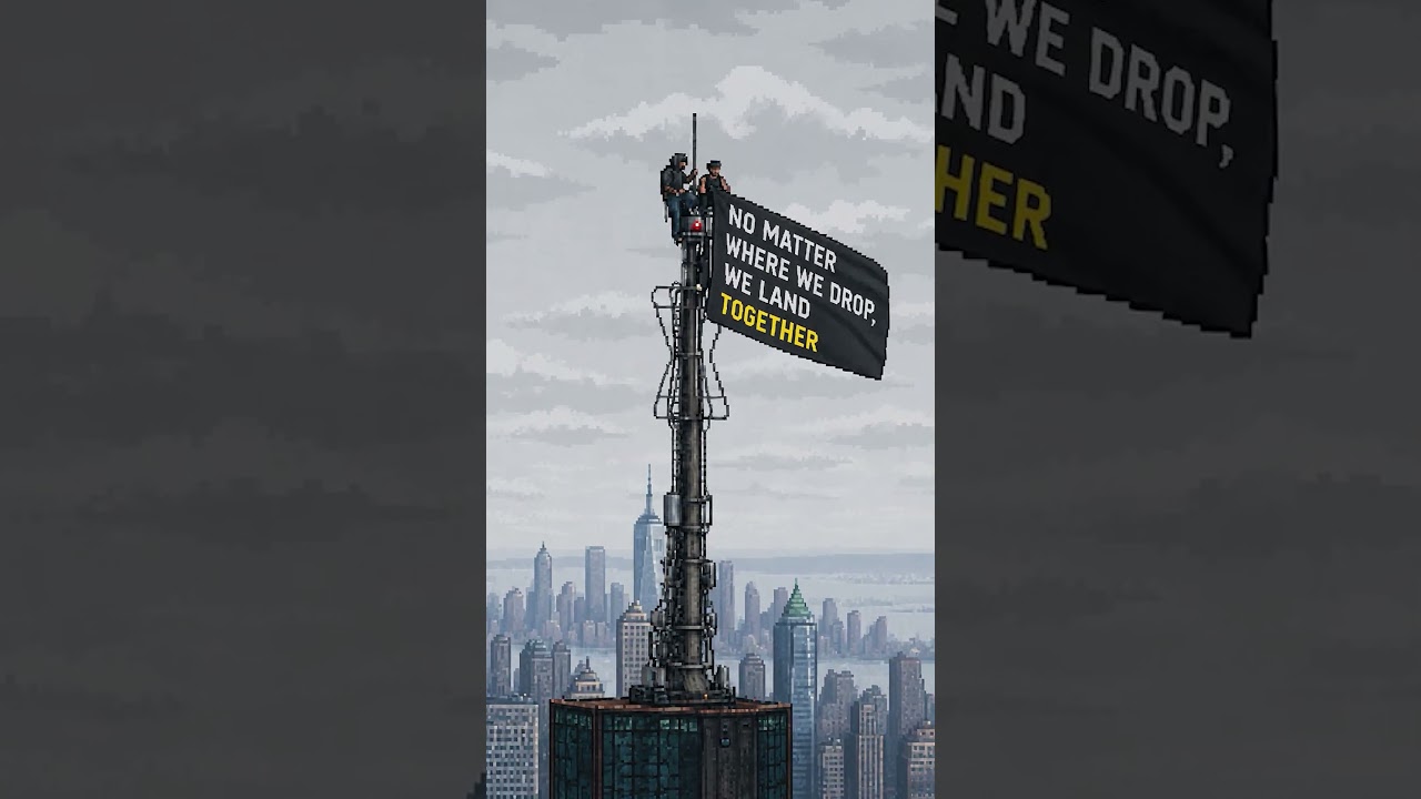 NO MATTER WHERE WE DROP, WE LAND TOGETHER. #PUBGEsports #PUBG #Viral #Empirestatebuilding #Newyork