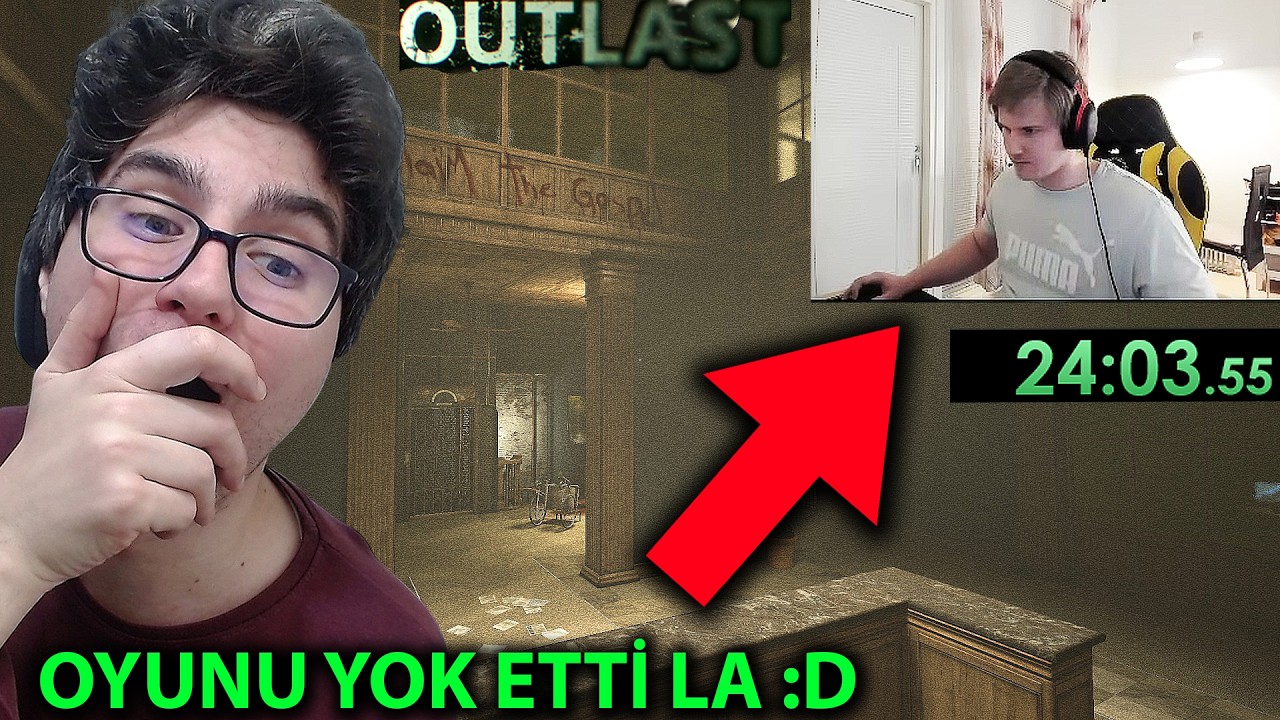 OUTLAST %100 SPEEDRUN REKORUNU İZLEDİM! (EFSANE)