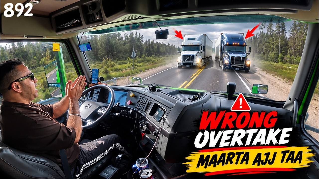 Wrong Overtake ! How much Monthly Income of Owner Operator in Canada 🇨🇦 | 892