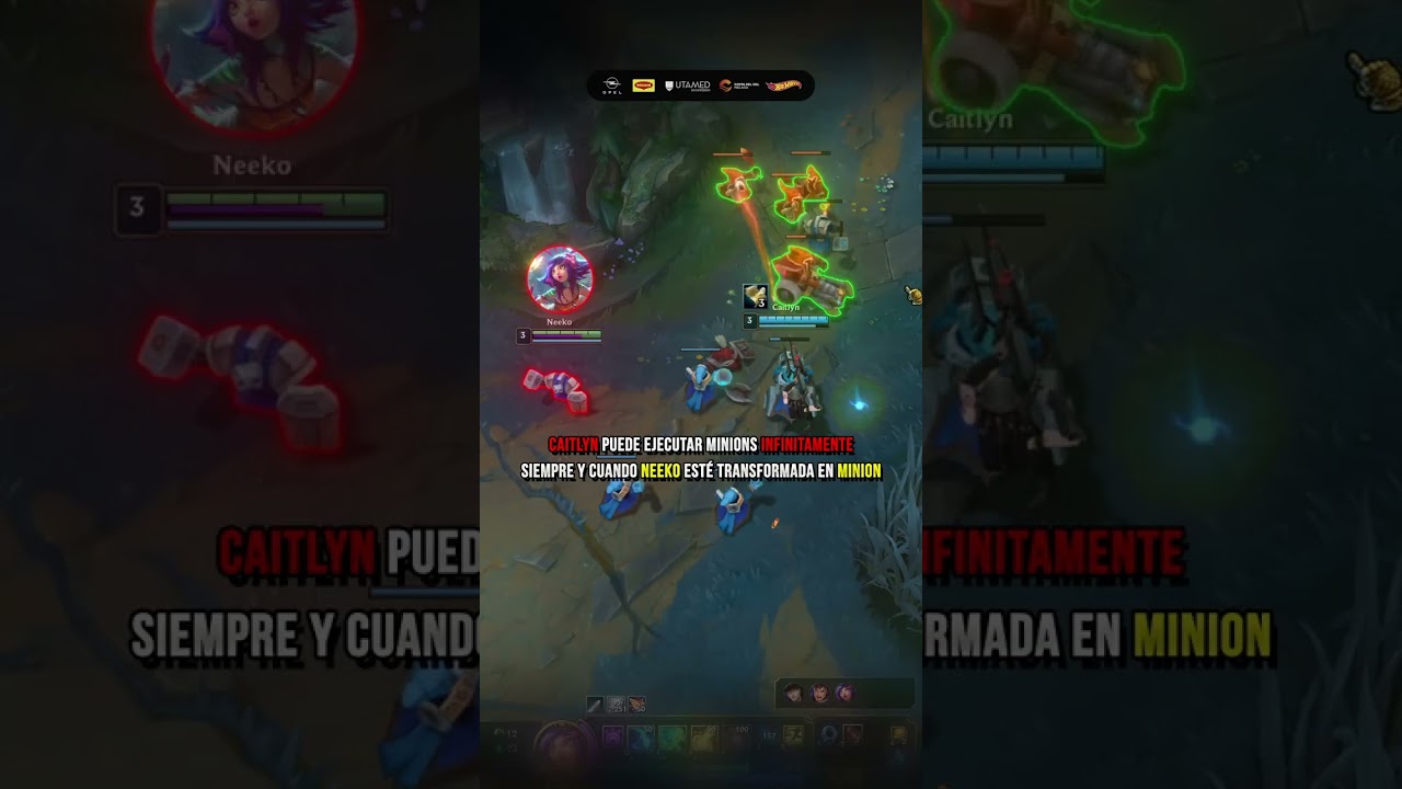TRUCO SECRETO de Caitlyn para ejecutar minions con Neeko