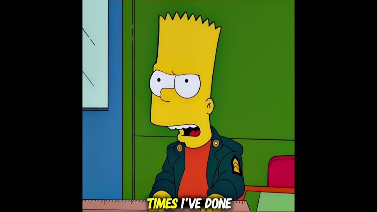 Do you know why Bart is so upset? #thesimpsons #simpsons #cartoon #shortsfeed
