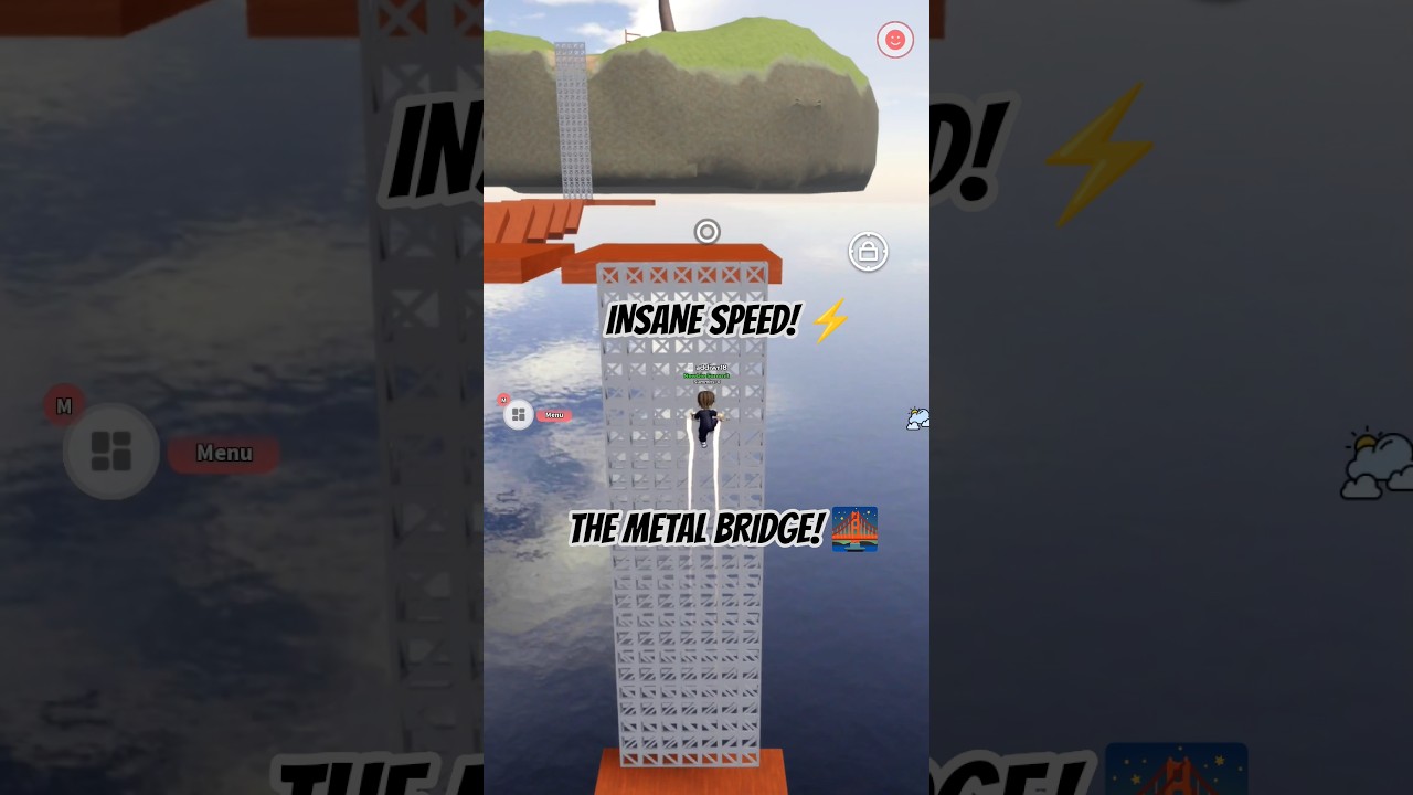 Roblox Speedrun: Cruising Through the Lattice Bridge! 🏃‍♂️💨 #shorts