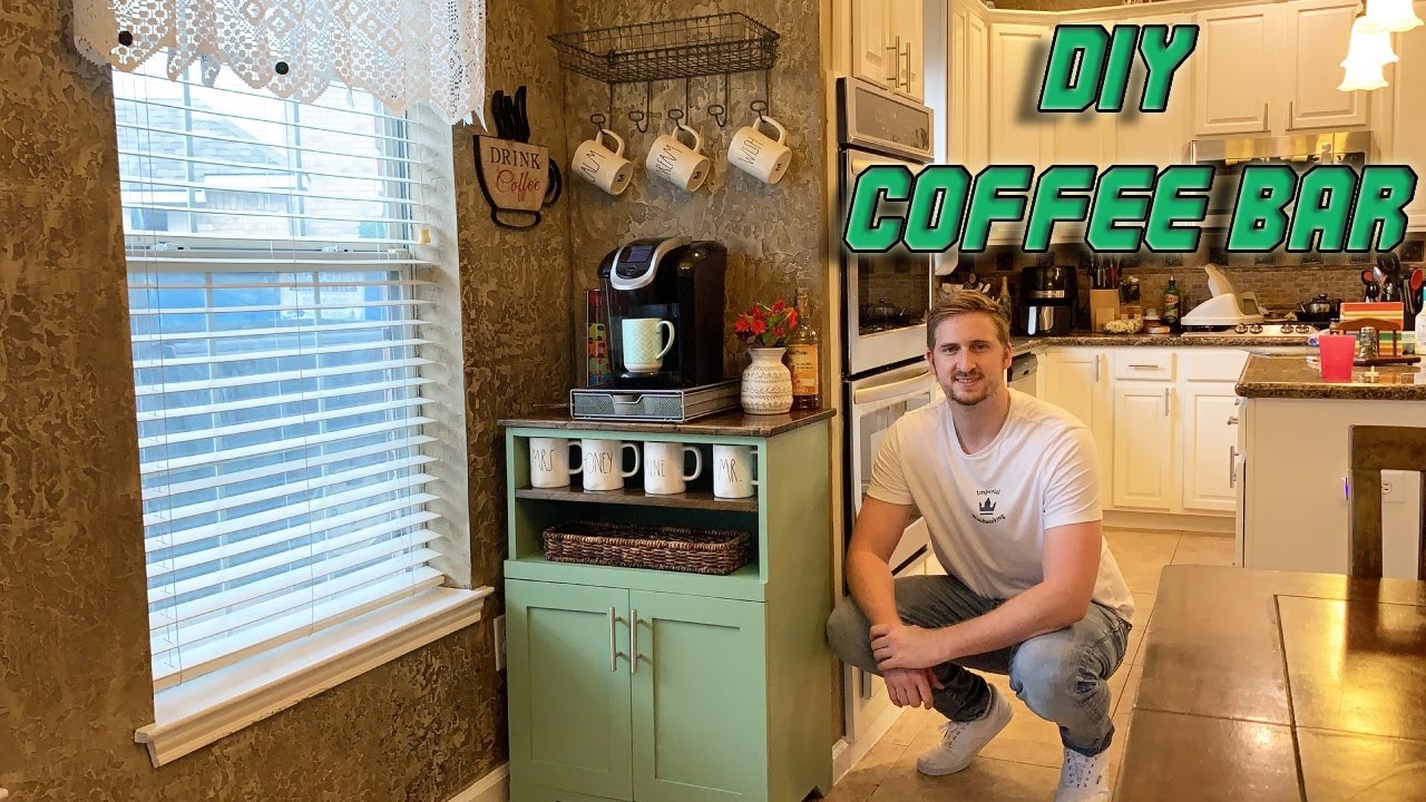 DIY Custom Coffee Bar Cabinet Build (Surprising Mom)