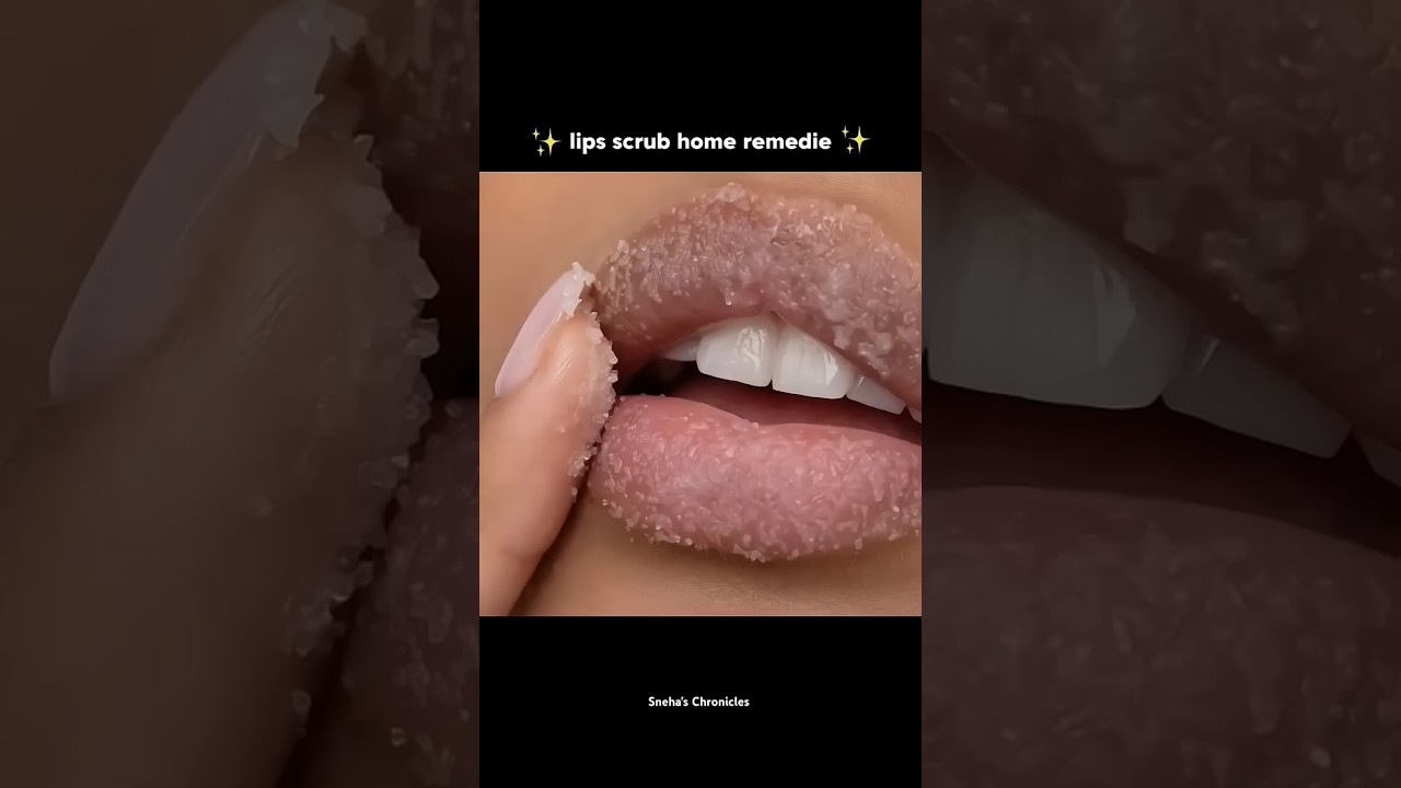 DIY Lip Scrub #skincare #lipscrub #diy #homeremedies #glowingskin #lipcare #shorts #lipcare #lips