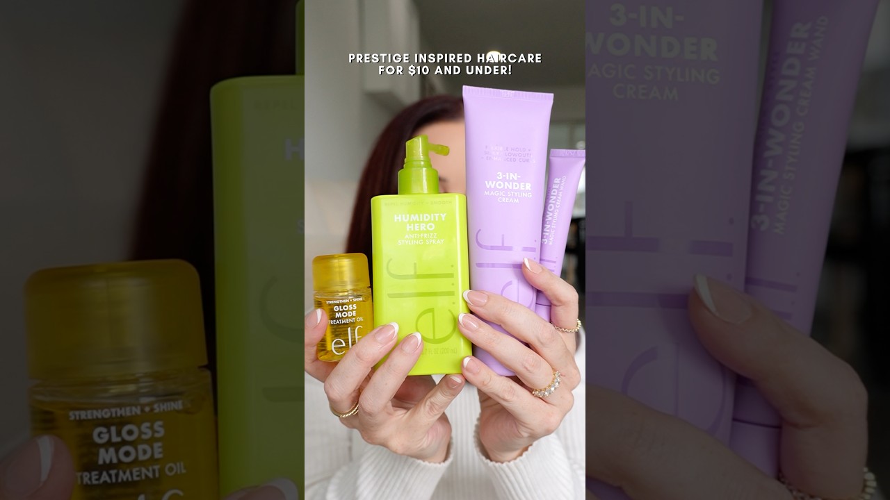 e.l.f. Hair Products Are SO Good: Styling Cream & More ($10 & Under!) @elfcosmetics #elfPartner