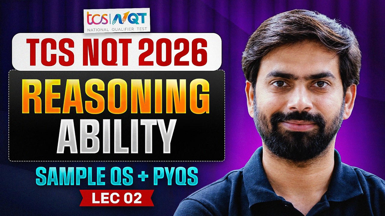 TCS NQT 2026 Reasoning 🔥 These Questions Can Boost Your Score! | Lecture 2