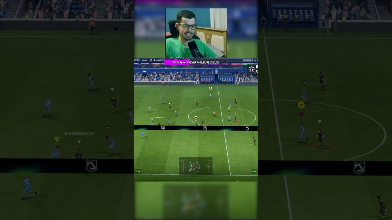 A melhor desculpa por errar um passe no EA FC 😂 #clubs #eafc