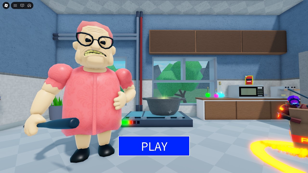 BARRA'S GRANNY HOUSE ESCAPE! SCARY OBBY roblox Gameplay Walkthrough No Death 4K