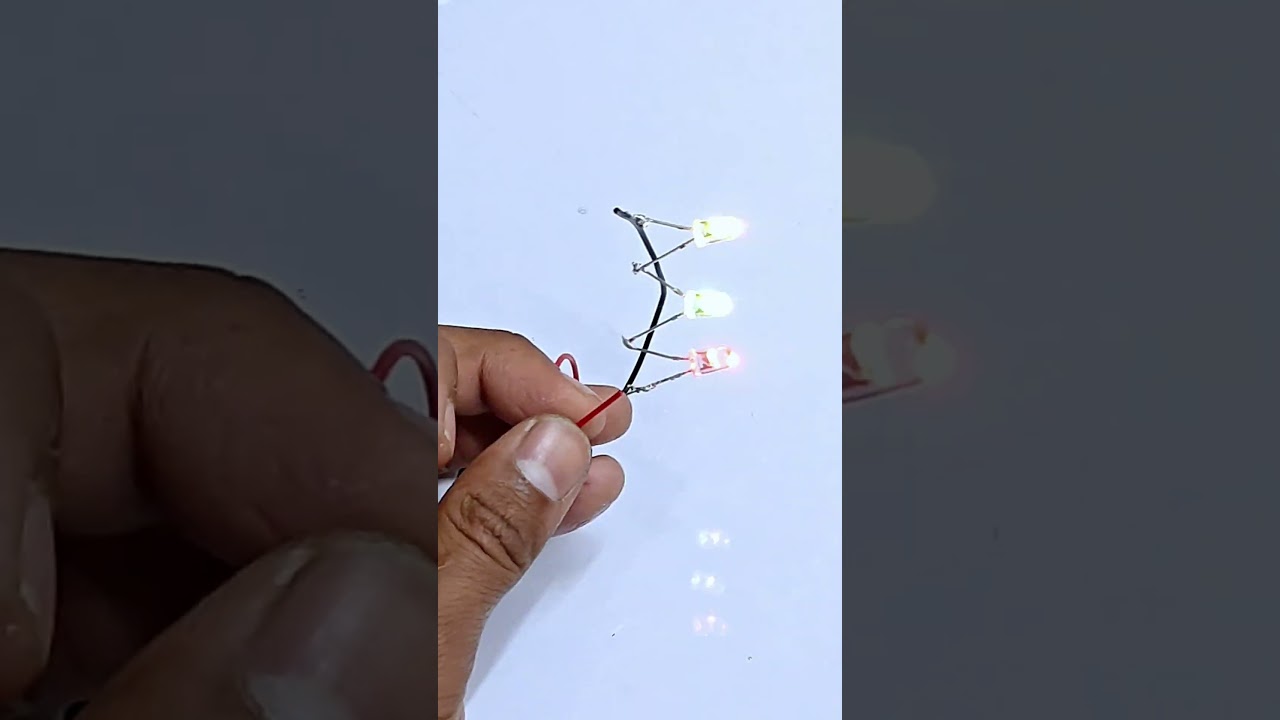 RGB Lights on a Single 9V Battery! 🔥 Easy DIY Electronics Trick