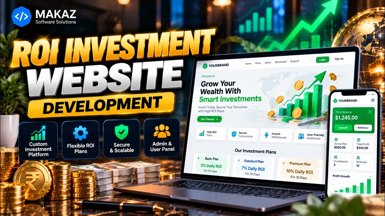 Make Your Own Roi Investment Website | Roi Investment Website Development | Create Roi Investment