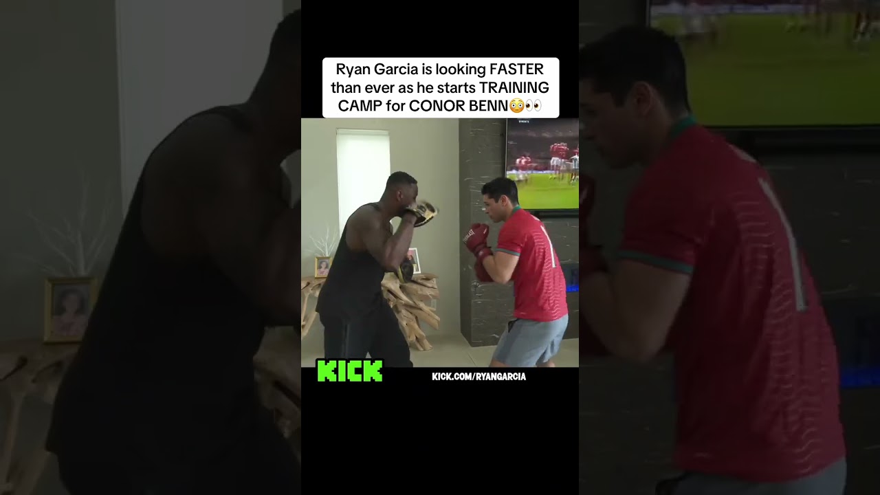 Ryan Garcia is looking FASTER than ever as he starts TRAINING CAMP for CONOR BENN💀😞#kick #boxing