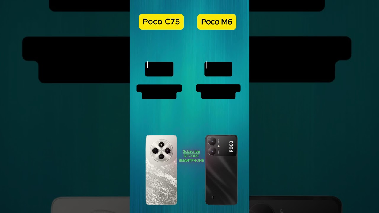 Poco C75 vs Poco M6 #shorts #pococ75 #pocom6