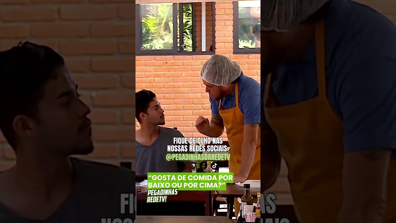 “GOSTA DE COMIDA POR BAIXO OU POR CIMA?”: O GARÇOM FOI LONGE DEMAIS!