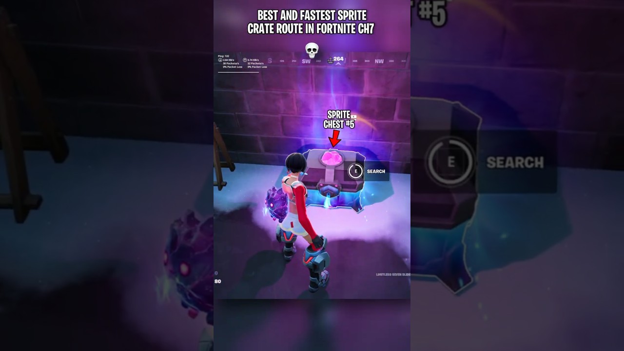 BEST AND FASTEST SPRITE CRATE ROUTE PART 3 in Fortnite Chapter 7 Season 3 💀