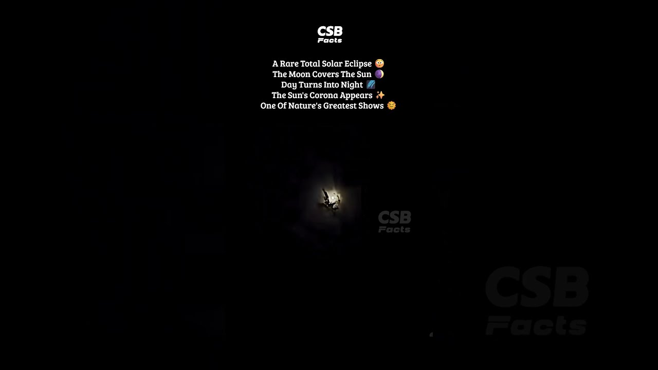One of Nature's Rarest Events 🌒