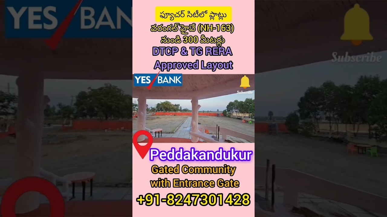 📍😱Premium Open Plots for Sale | DTCP & TG RERA 🤯 Approved Gated Layout Near NH-163 😮