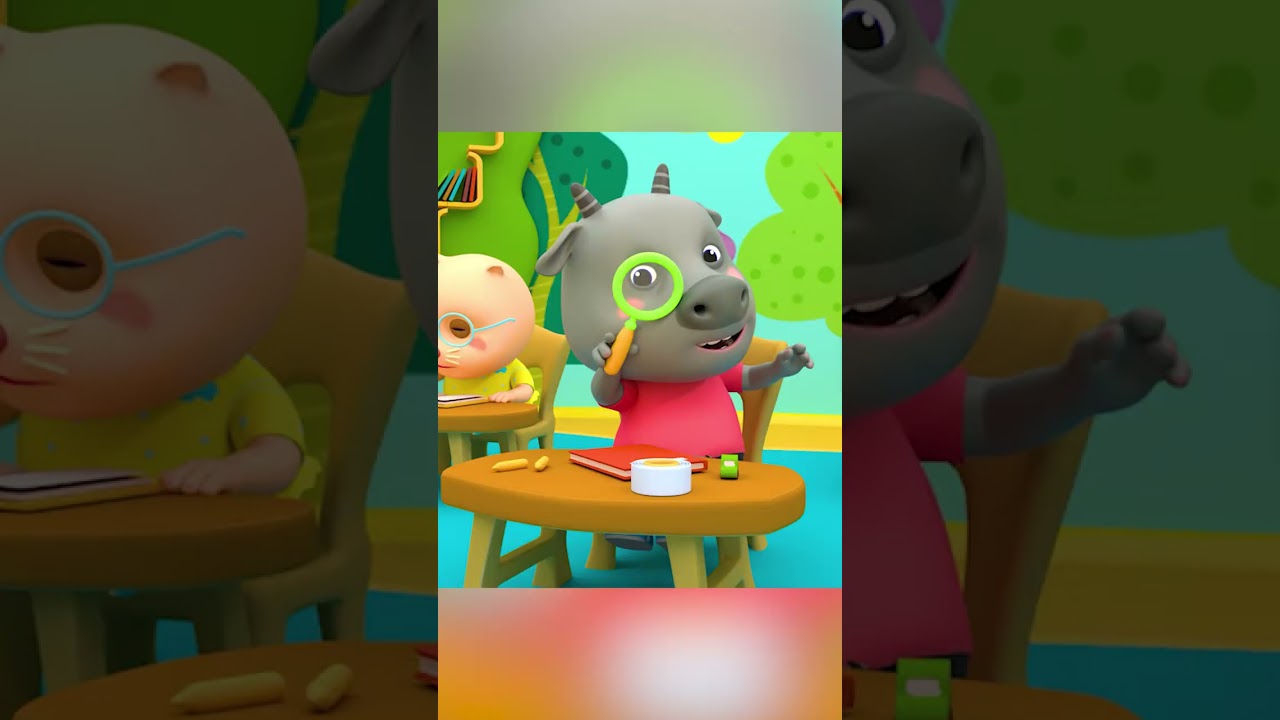 First day at school of Wolfoo  #kidssongs #nurseryrhymes #shorts