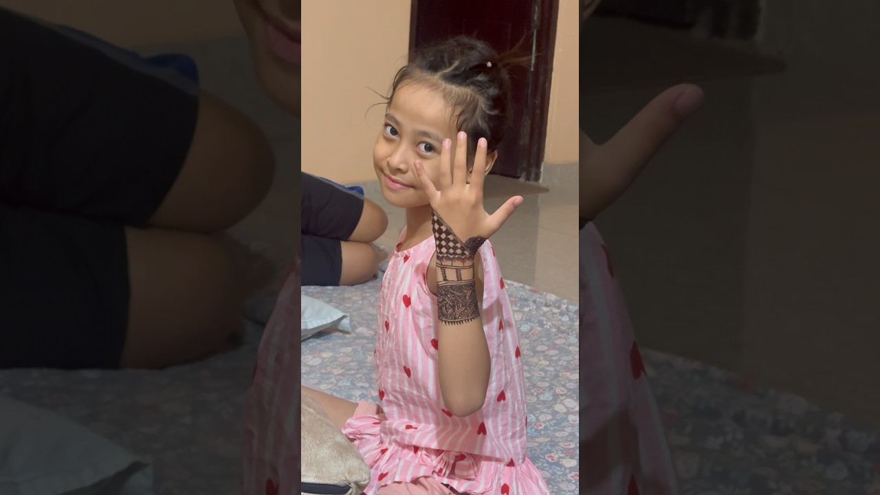 Aanie ko Mehendi 😱 | Shravan Special mini vlog PART 2 | #shorts #minivlog #youtubeshorts