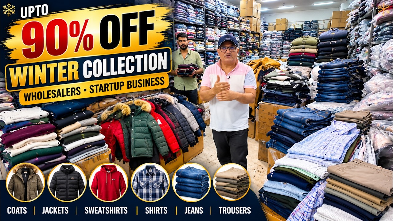 UPTO 90% OFF | Winter Collection Wholesale | Coats, Jackets, Jeans & Startup Business