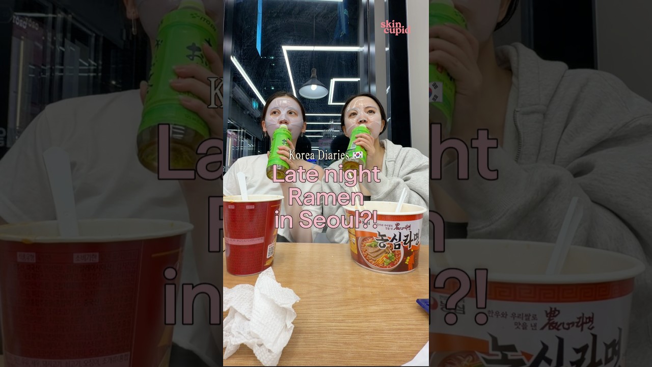 Late night ramen at Korean Convenience Store 🍜