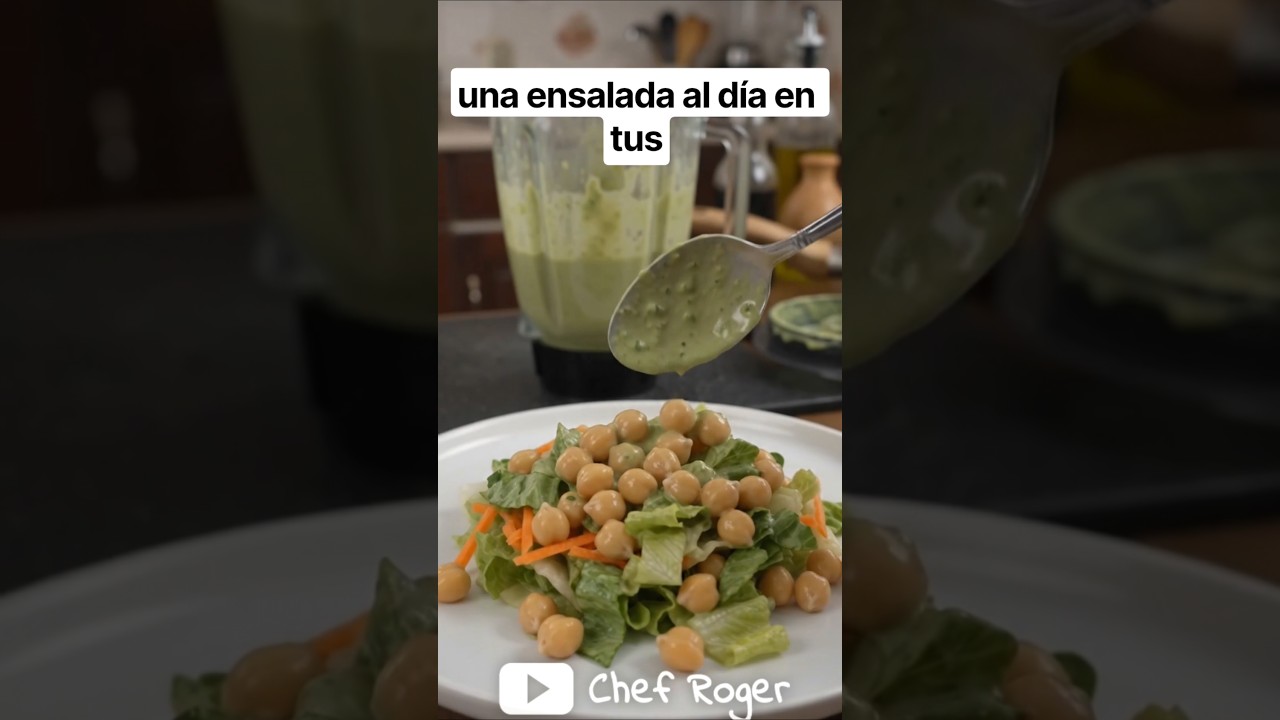 ¿Necesitas bajar 10 kilos? Empieza con esta ensalada 🥗🥑 #bajadepeso #ensalada #chefroger  #recetas