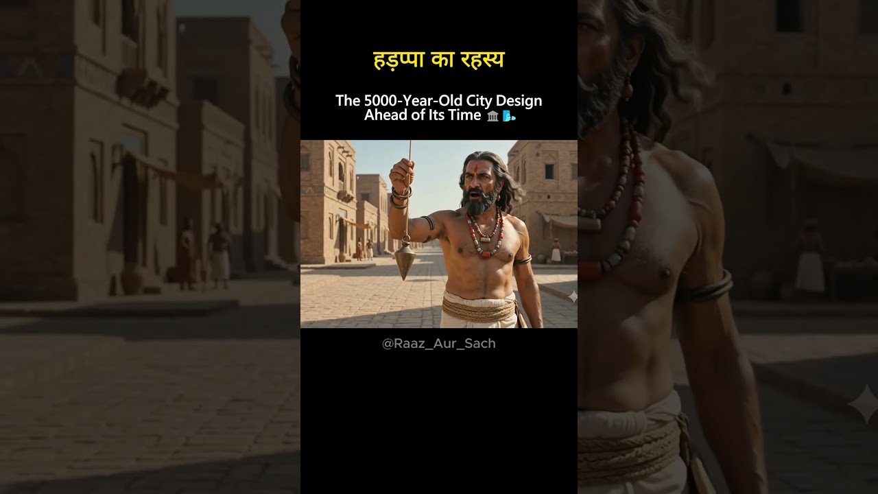 How Did the Indus Valley Keep Its Streets Clean 5000 Years Ago? 😳🌬️#shortvideo #shorts