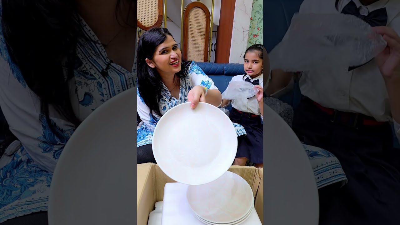 New dinner set for our home 🙏👍👌 #happiness #wow#mom #daughter #youtubeshorts #viralvideo #online