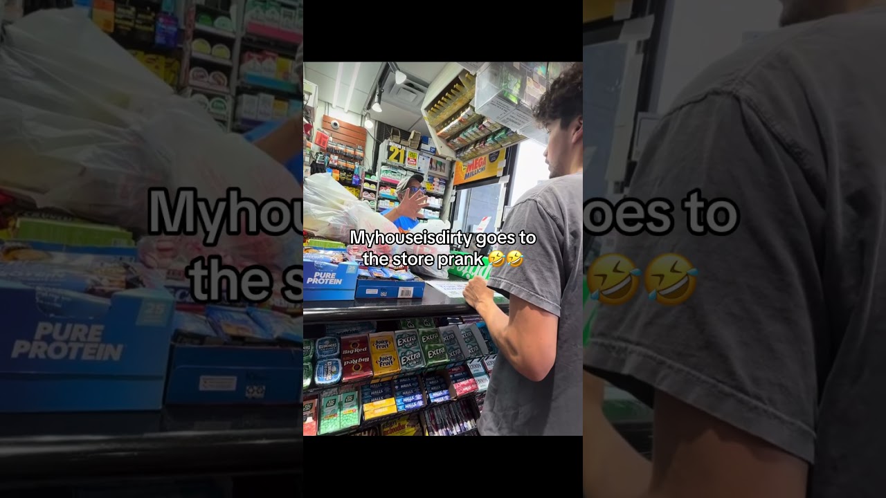 Myhouseisdirty goes to the store prank