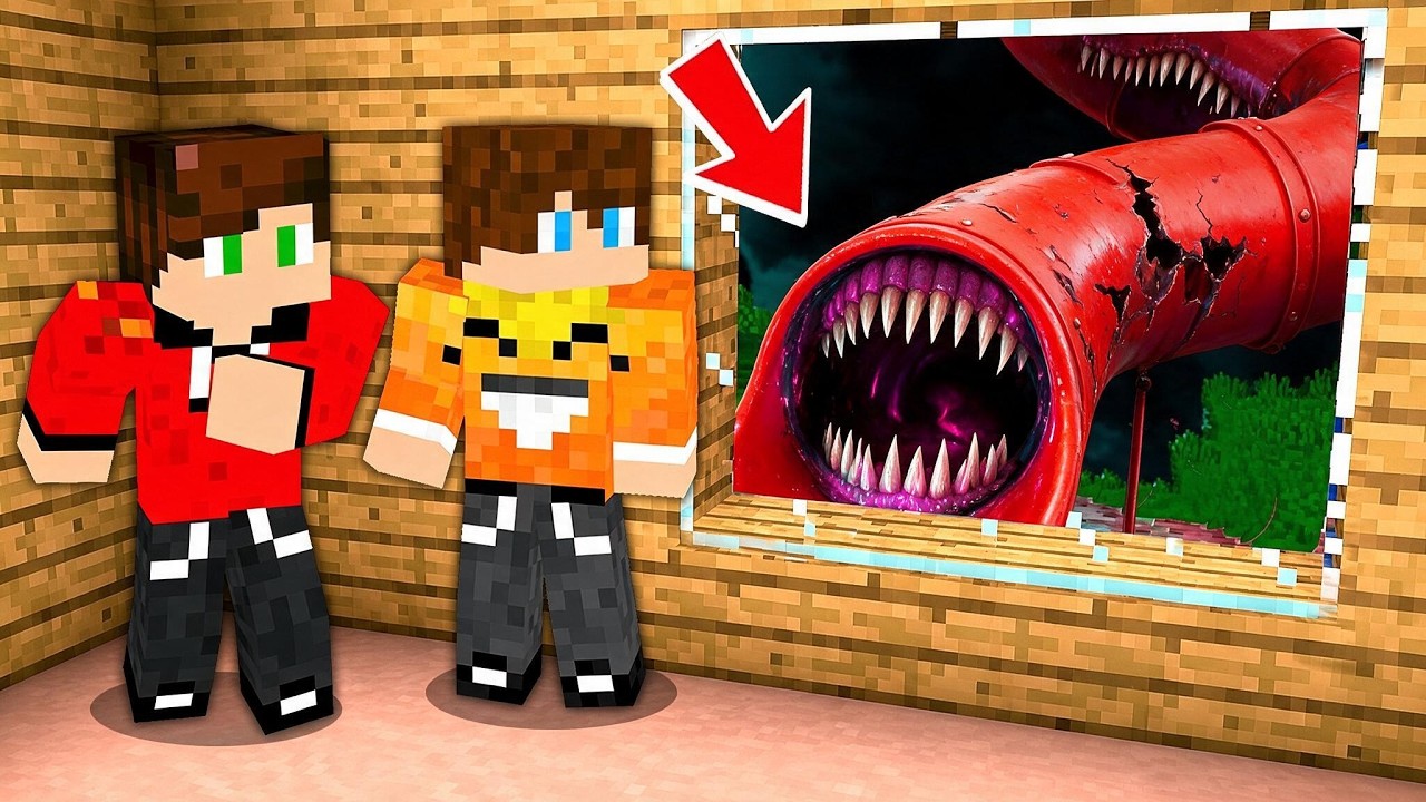 CHOWAMY SIĘ PRZED STRASZNĄ ZJEŻDŻALNIĄ w Minecraft!