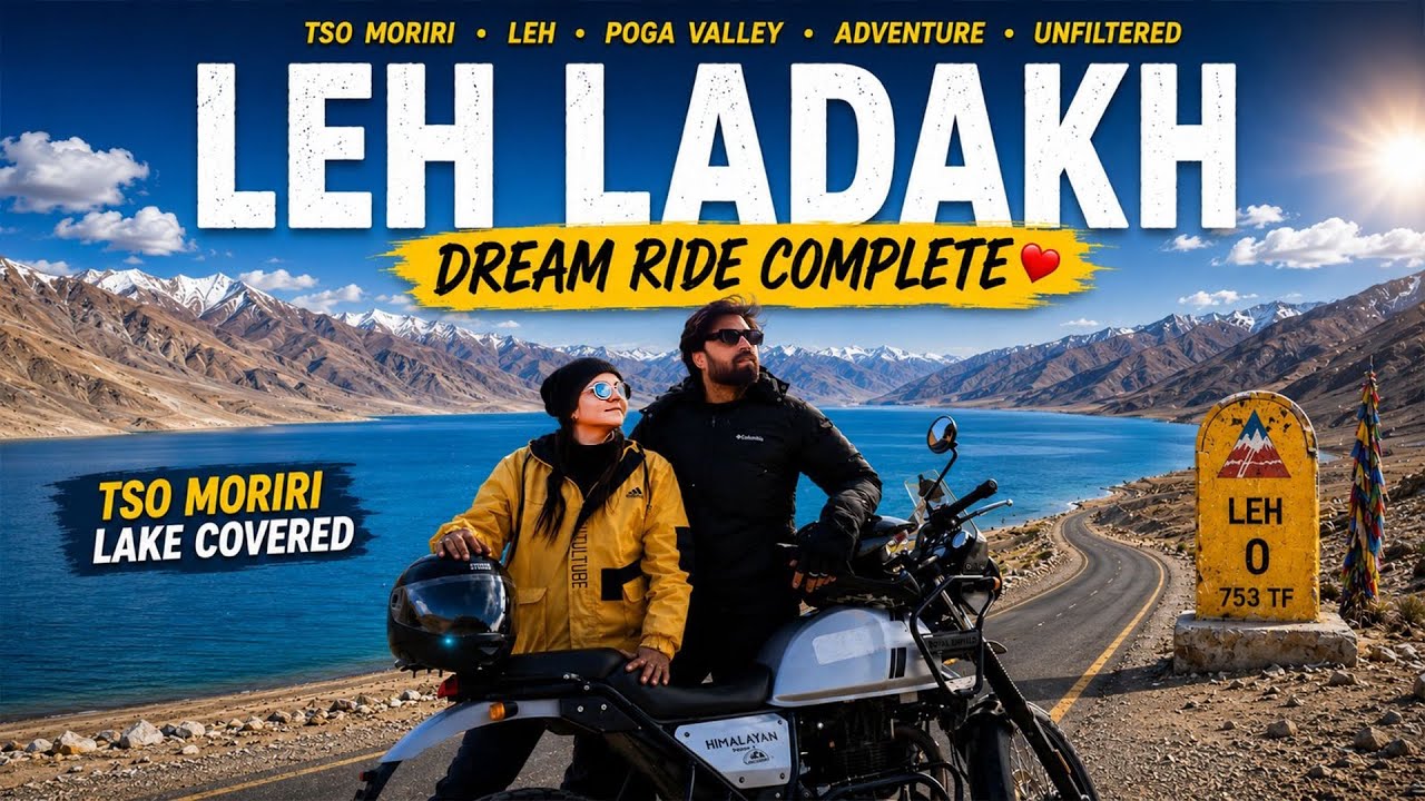 Leh Ladakh’s Hidden Paradise 😍 | Tso Moriri, Puga Valley & 3 Idiots School | Thiksey monestery 