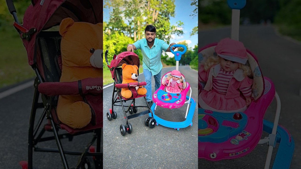 4 Wheeler Folding Baby Stroller Vs 8 Wheeler Adjustable Walker kit