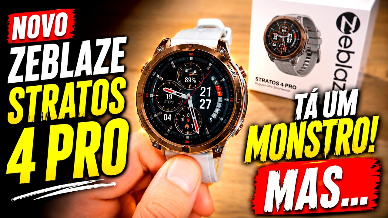 NOVO Zeblaze Stratos 4 PRO: Tem TUDO para ser O MELHOR! MAS...