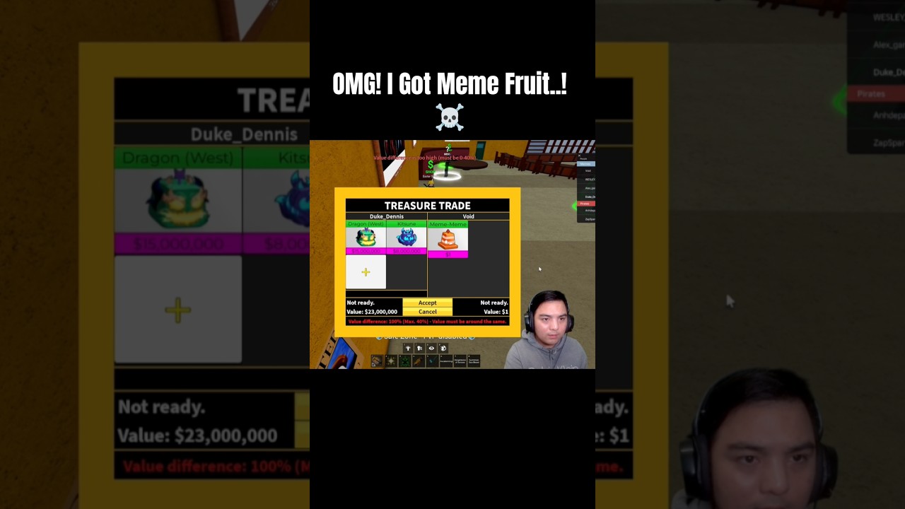 OMG! I Got New Meme Fruit..! ☠️ #bloxfruits #roblox #fyp