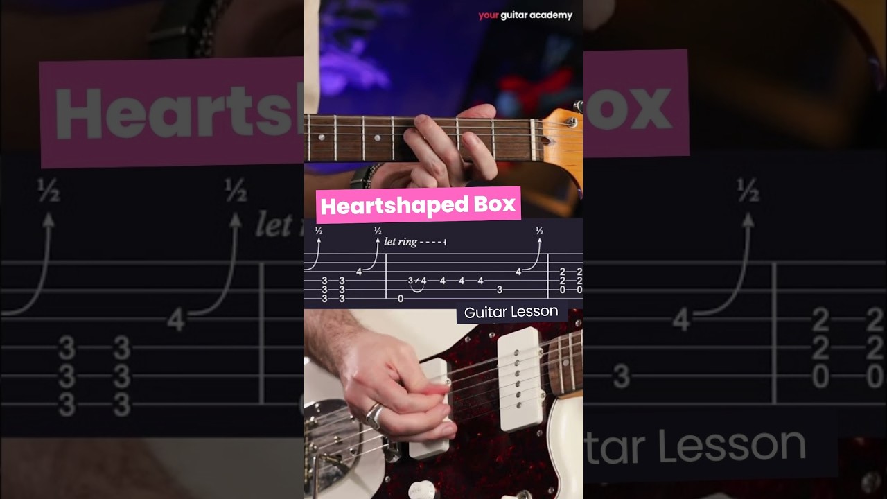 Heart-Shaped Box Chorus - Nirvana Guitar Lesson with Tabs
