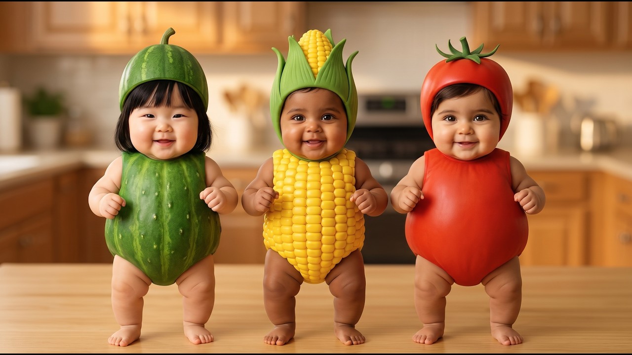 Dudi Dudi Dam Dam Dance | Dodi Dodi Dum Dum Kids Dance | Vegetable Babies | Kids & Babies Rhymes