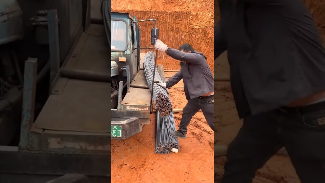 MOVING STEEL with one simple trick 😳💪⚙️ #tech #engineering #industrial #manufacturing