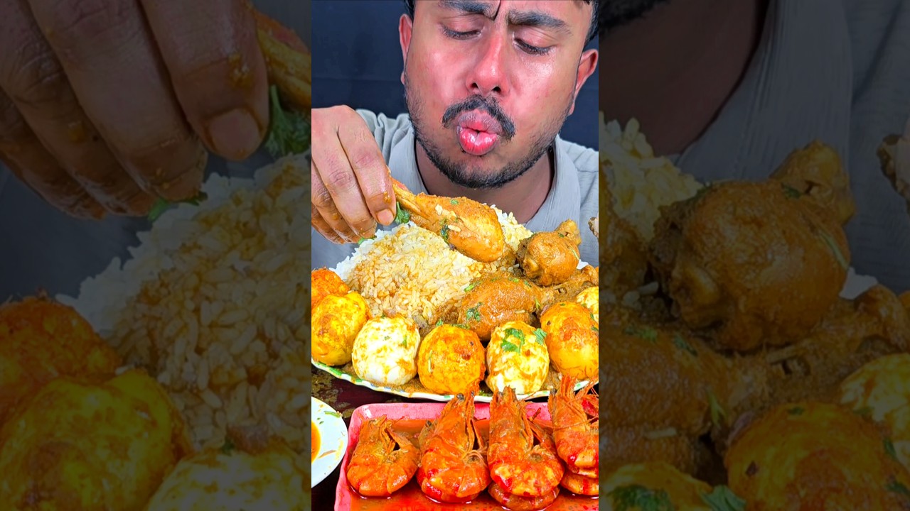 Very Spicy Chicken Leg Picec Curry Eating #asmr #mukbang #shortvideo #viralvideo #shorts #viralshort