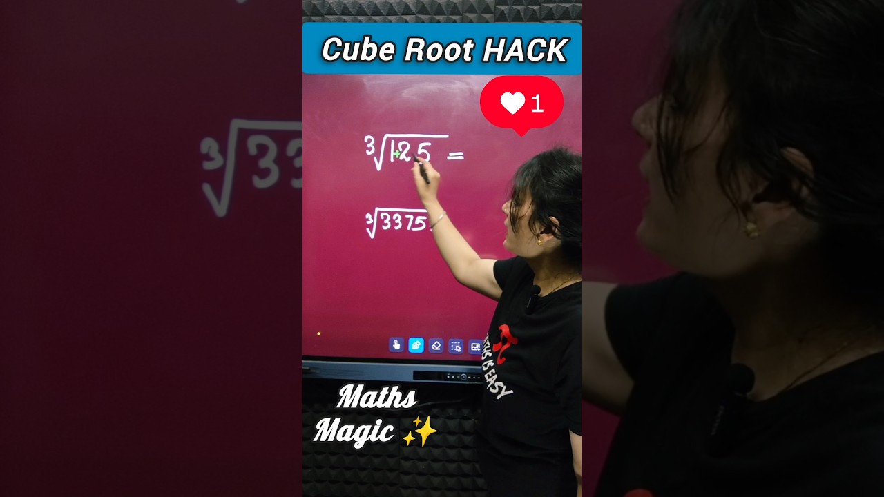 Cube root nikalna sekhe sirf 1 second men, super trick for cube roots #vedicmaths #ytshorts #shorts