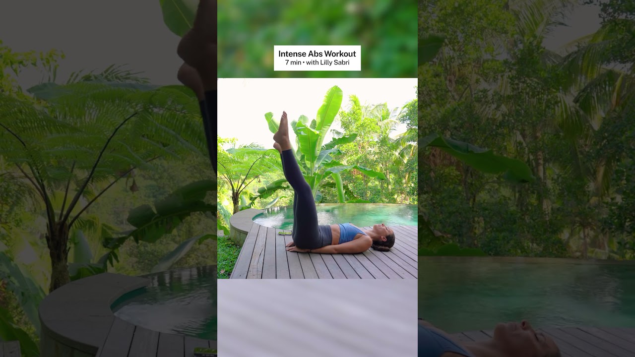 The 7-Min Intense Abs Workout I Did Yesterday 🔥 #pilates #abs #workout @LillySabri