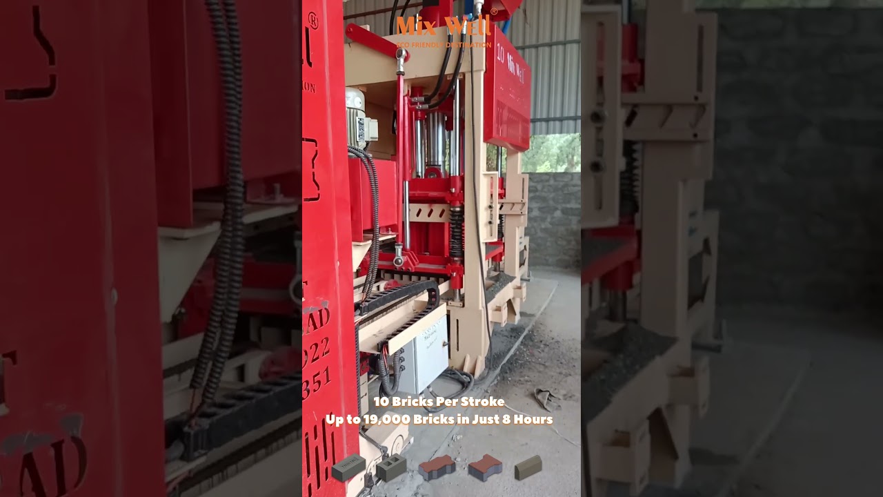 High-Speed Fly Ash Brick Making Machine | 19,000 Bricks in 8 Hours