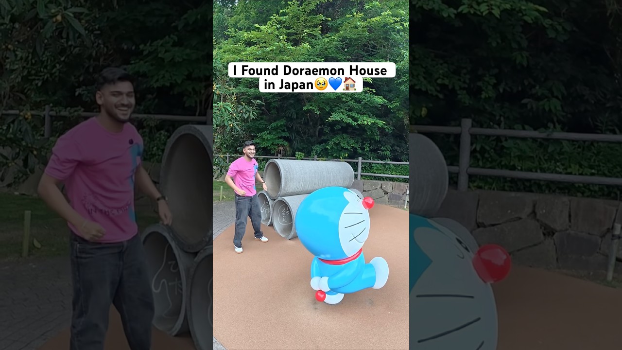 Doraemon house in japan 💙🥹 #japan #tokyo #doraemon #travel #vlog