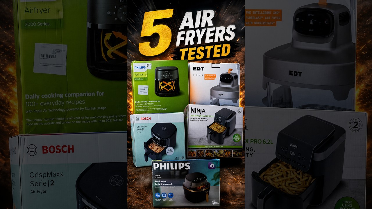 5 Best Air Fryers in India 2026 Compared: Philips NA342 vs NA231 vs Bosch vs Ninja vs EDT Luma