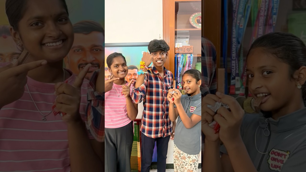 ஷோபி 💝ரித்திகா அவங்க அண்ணாவுக்கு ராக்கி கட்டிட்டாங்க 🫠 @durgagandhi985 #durgagandhi  #minivlog