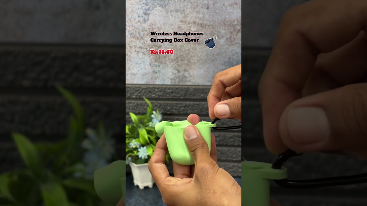 Wireless Earbuds Case – Shockproof Silicone Cover with Keychain | SKU:6473 | ₹23.60#deodap_sindhi