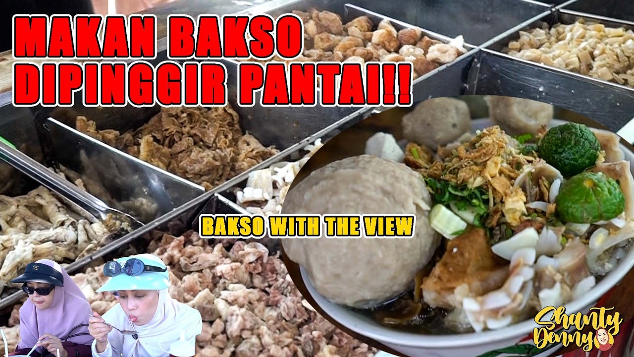 MAKAN BAKSO DIPINGGIR PANTAI! CUANKI VIRAL PANGANDARAN!!