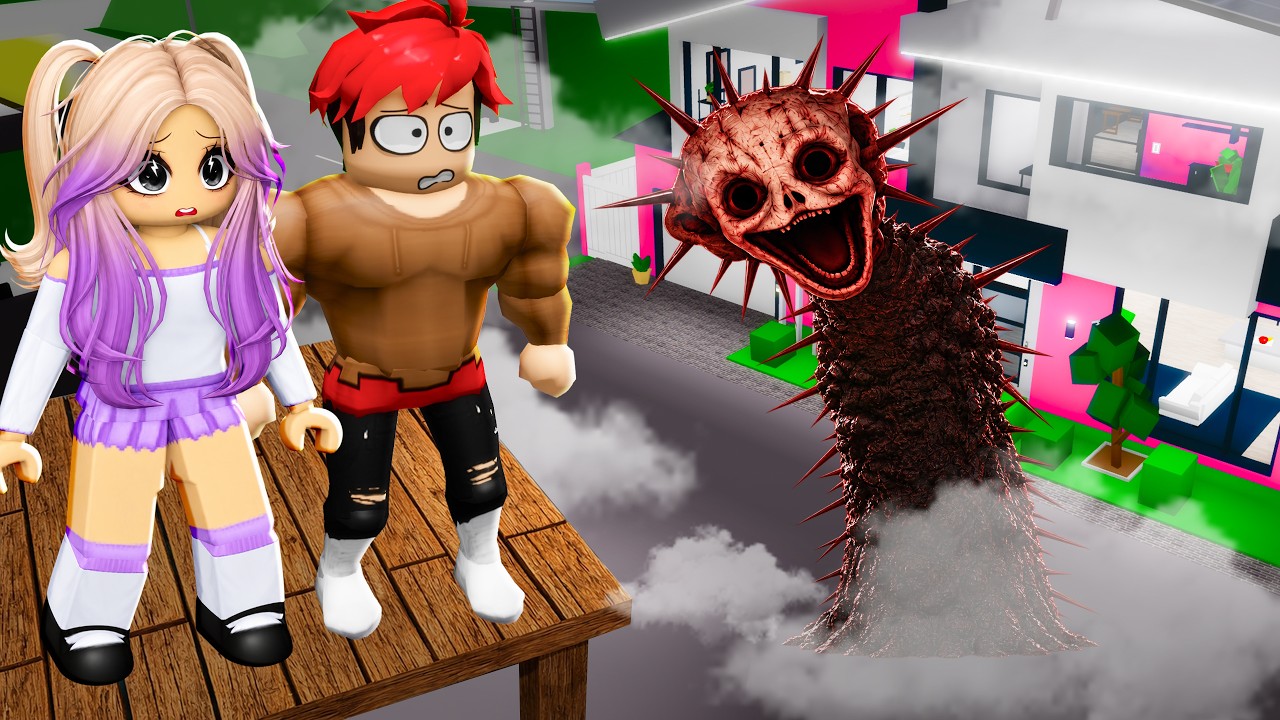 Construimos una BASE EN EL CIELO para ESCONDERNOS de THE BOILED ONE en Brookhaven Roblox