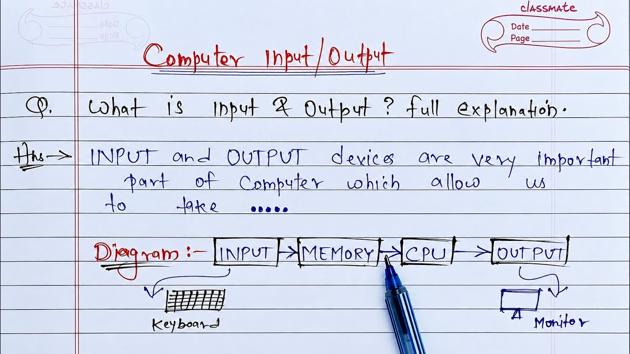 Computer Class Day #4 | Computer Input/Output Devices & Data Flow 