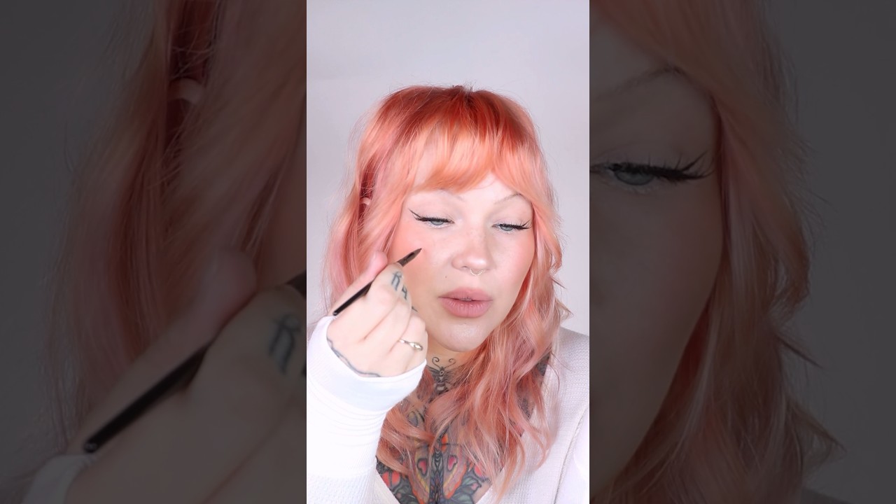 drink every time i say freckle 🥲here’s a freckle brush demonstration 🖤 she deserves it.