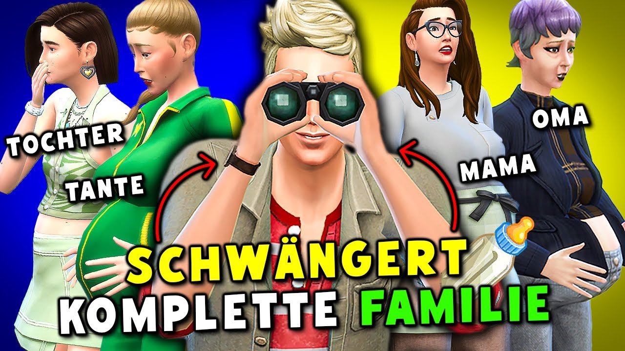 Was passiert, wenn EIN Mann ALLE Frauen einer Familie schwängert?! 😱 Die Sims 4 Nesmeralda