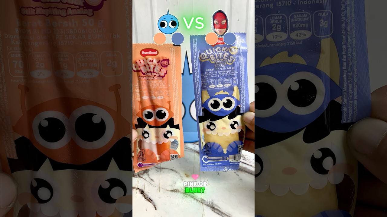 Pink or Blue? #mukbang #asmr